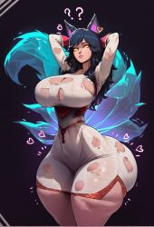 1girls 2d 2d_(artwork) ahri ai_generated big_ass big_breasts big_butt female hourglass_figure huge_ass huge_breasts huge_butt human league_of_legends light-skinned_female light_skin riot_games thick thick_ass thick_legs thick_thighs thighs voluptuous waifuscorner white_body white_skin