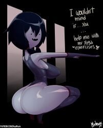 adventure_time madmark marceline marceline_abadeer marceline_the_vampire_queen thick_thighs yoga yoga_pants