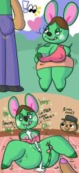 after_sex anicotti_(animal_crossing) animal_crossing anthro bedroom_eyes big_breasts bodily_fluids breasts bulge clothed clothed_sex clothing condom cum cum_in_ass cum_in_mouth cum_in_pussy cum_inside cum_on_breasts curvy_figure duo erect_nipples female filled_condom genital_fluids half-closed_eyes heart_eyes heart_symbol hi_res hourglass_figure human instant_loss_2koma inviting inviting_to_sex klutzatdusk licking licking_lips male male/female mammal mouse murid murine narrowed_eyes nintendo nipple_outline nipple_slip nipples rodent seductive sex sexual_barrier_device short_stack size_difference spread_legs spreading teasing thick_thighs tongue undressing unused_condom villager_(animal_crossing) wide_hips wrapped_condom