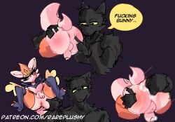 2boys bunny bunny_ears cinderace femboy furry girly male/male pokemon pokemon_(species) rareplushy sex wolf wolf_ears