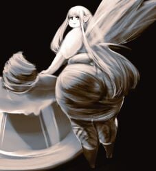 1girls airy ass bamboo_ale bbw big_ass bravely_default:_flying_fairy fairy fairy_wings female jelly pear_shaped