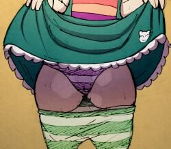 dibujito female female_only lifting_dress lifting_skirt musk musk_clouds panties presenting_panties star_butterfly star_vs_the_forces_of_evil wet wet_panties