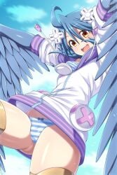 neptune (neptunia) from monster musume no iru nichijou by lindaroze