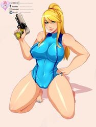 samus aran from metroid by law-zilla