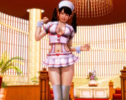 1girls 3d female female_only honey_select ling_xiaoyu sexy_nurse solo solo_female tekken twintails xiaochan99