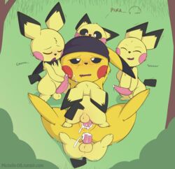 1girls 4boys after_sex alternate_species ambiguous_gender anal anthro anus ass being_watched big_ass big_ears big_penis black_fur black_sclera blush closed_eyes cosplay_pikachu cum cum_in_ass cum_in_pussy cum_inside cum_on_face dashboom double_penetration drooling erection eyelashes feet female freckles fur furry gangbang grass group hat interspecies long_ears looking_at_viewer male masturbation michelle_(dashboom) missionary_position motion_lines nintendo on_back on_top open_mouth original_character outdoors paws penetration penis pikachu pokémon_(species) poképhilia pokemon pokemon_gsc pokemon_rgby pussy pussy_juice rodent saliva sex sheath size_difference smile spread_legs spreading standing straight tail teeth testicles text thick_thighs transformation trembling url vaginal_penetration video_games watermark wet white_eyes wide_hips yellow_fur