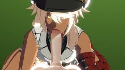 1boy 1girls 3d animated blowjob dark-skinned_female dark_skin fellatio female guilty_gear guilty_gear_strive hat interracial light-skinned_male light_skin long_hair moragearliquid oral oral_sex pov ramlethal_valentine sex tagme video