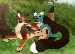 animal_genitalia animal_vulva anus balls barry_(blastedbinturong) belly_nipples binturong blue_body blue_fur bodily_fluids brown_body brown_fur canid canine canine_genitalia canine_vulva canis coyote cum cum_in_vagina cum_inside duo ear_tuft erection eyes_closed female female_penetrated feral feral_on_feral feral_penetrated feral_penetrating feral_penetrating_feral fur genital_fluids genitals grass hi_res holding_leg interspecies leaf licking licking_lips long_tail m1lkb4rk male male/female male_penetrating male_penetrating_female mammal nipples orange_body orange_fur outside pawpads paws penetration penile penile_penetration penis plant sex tail tapering_penis tongue tongue_out tree tuft vaginal vaginal_fluids vaginal_penetration viverrid vulva white_body white_fur