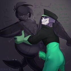abbs anal anal_insertion anal_sex comic comic_page cropped_jacket crying dialogue drooling ectobody ectopenis fangs furry gay green_body green_eyes grope groping hair hat male/male male_boobs male_penetrating_male military_uniform monster monster_boy monster_cock muscular muscular_male orca overstimulation piercings pimps_named_frisk_whores sans sans_(undertale) sans_au sanscest sansonnsfw scar scars_all_over selfcest shark sharp_teeth skeleton small_penis spiked_penis spikes tail tears thighs thighs_bigger_than_head thighs_grab too_much_plesure trembling uncensored undertail undertale undertale_(series) undertale_au undertale_sans yaoi