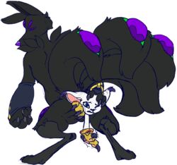 anal_vore anthro digimon gatomon renamon thornbeast vore