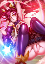 alternate_costume anus ass breasts gdecy jinx_(league_of_legends) league_of_legends looking_at_viewer nipples pussy red_hair riot_games small_breasts star_guardian star_guardian_jinx star_guardian_series