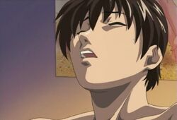 1boy 1girls abs animated bed bible_black big_penis canon_couple completely_nude completely_nude_female completely_nude_male fellatio hunk imari_kurumi minase_taki moaning muscular_male nude oral pubic_hair testicle_licking