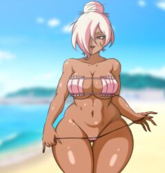 darwaarts junko_(darwaarts) oc original_character solo_female swimsuit