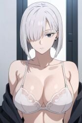 ai_generated breasts female female_only fiona_frost nai_diffusion short_hair solo spy_x_family stable_diffusion tagme white_hair