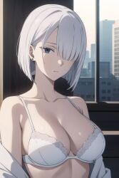 ai_generated breasts female female_only fiona_frost nai_diffusion short_hair solo spy_x_family stable_diffusion tagme white_hair