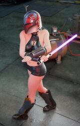 1girls 3d ass breasts bust busty curvaceous curvy curvy_figure female female_focus hips hourglass_figure legs light-skinned_female light_skin lucasfilm mandalorian mature mature_female robdecado sabine_wren slim_waist star_wars star_wars:_ahsoka star_wars_rebels thick thick_hips thick_legs thick_thighs thighs voluptuous waist wide_hips