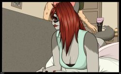 comics diskeit furry furry_ass furry_balls furry_female furry_girl furry_only