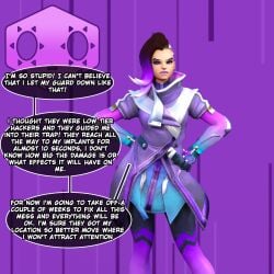 1girls 3d breasts english english_text female grakio overwatch overwatch_2 sombra text