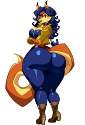 ai_generated anthro carmelita_fox fat_ass furry sly_cooper_(series)