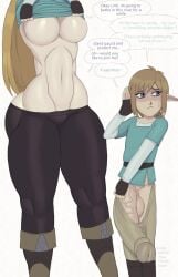 breath_of_the_wild bulge_through_clothing embarrassed huge_cock jayden_jayo22 link link_(breath_of_the_wild) princess_zelda stripping taking_clothes_off the_legend_of_zelda thick_penis zelda_(breath_of_the_wild)