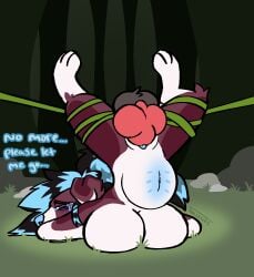 anthro anus ass balls begging begging_for_mercy begging_to_stop big_breasts big_dom_small_sub big_penis bodily_fluids bondage bondage bound breasts canid canine canis comic crying cum cum_in_vagina cum_inside dialogue digital_media_(artwork) domestic_dog dominant duo ejaculation english_text erection extreme_size_difference female female_penetrated female_raped forced forced_orgasm forest forest_background forest_sex fur fur_markings gang_rape gangbang genital_fluids genitals group group_sex hair hi_res huge_breasts huge_cock inflation inflation knot knotted_penis larger_male leg_markings legs_tied long_image male male/female male_penetrating male_penetrating_female mammal markings mythological_canine mythological_creature mythology nature nature_background nipples nude orgasm outside penetration penile penis plant presenting presenting_anus presenting_hindquarters presenting_vulva rape restraints scared sex size_difference smaller_female solo speech_bubble spread_legs spreading stomach_bulge stretched_pussy submissive tail tall_image tears text toastlotl tree vaginal_penetration vines vulva werecanid werecanine werecreature werewolf white_body wolf