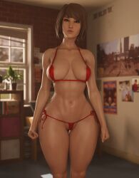 3d bikini female full_color kookrak life_is_strange max_caulfield no_penetration panties solo solo_female tagme