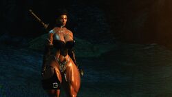 3d abs areola_slip bethesda_softworks cum_on_body cum_on_face huge_areolae huge_breasts muscular_female skyrim the_elder_scrolls thesusman thick_thighs wide_hips