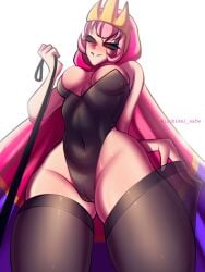 1girls artist_name bodysuit bonnie_(brawl_stars) brawl_stars cape collar empress_bonnie female female_focus female_only femdom from_below luchikki pussy_focus self_upload solo_female thick_thighs thighhighs thighs