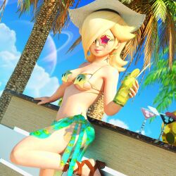 3d alternate_costume blonde_hair breasts darklordiiid female female_only nintendo princess_rosalina solo super_mario_galaxy