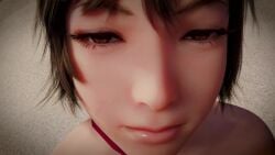 1girls 3d animated bikini brown_eyes brown_hair clothed clothing facing_viewer female final_fantasy final_fantasy_xv initial_a iris_amicitia kiss_pov kissing kissing_viewer looking_at_viewer no_sound pov pov_kiss short_hair shorter_than_30_seconds square_enix standing swimsuit tagme video