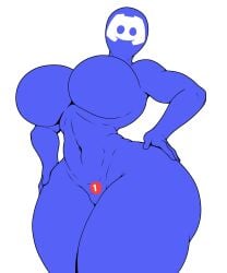 1girls child_bearing_hips corporation discord_(app) edit faceless faceless_character huge_thighs humanized large_breasts looking_at_viewer meme methados shitpost thick_thighs wide_hips