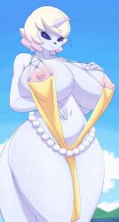 anthro big_breasts breasts cleavage dewgong dullyarts female furry huge_breasts navel nipples pokemon pokemon_(species) thick_thighs wide_hips