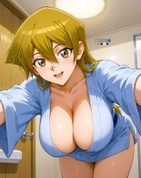 1girls ai_generated alexis_rhodes anime anime_girl anime_style asuka_tenjoin babe bathrobe bathroom beautiful beautiful_females collarbone divine_beauty duel_monster dueling duelist duelist_academy eternoai fantasy female_only heavenly_face house indoors inviting_to_fuck long_hair lovely massive_breasts perfect_body seductive seductive_smile sexy sultry_eyes voluptuous_female waifu yu-gi-oh! yu-gi-oh!_gx