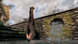 1girls asphyxiation bondage dead death drowned drowning execution female imminent_death light-skinned_female male nude pamatronic skyrim snuff sound struggling tagme the_elder_scrolls torture underwater upside-down video