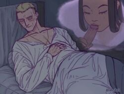 1boy 1boy1girl 1girls animated blowjob cum_on_face cumshot dream dreaming fellatio female hands-free handsfree_ejaculation oral orgasm_without_stimulation sleeping spontaneous_ejaculation spontaneous_orgasm straight tagme video wet_dream zelamir