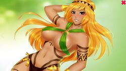 blonde_hair cassandra_(fap_ceo) dark-skinned_female fap_ceo tagme tattoo tribal tribal_tattoo