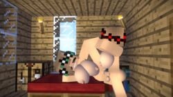 2girls 3d animated big_breasts cerena cerena_(mega12) futa_on_female futanari home intersex mega12 minecraft sex sisters tagme vaginal_penetration