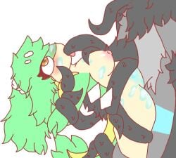 amal_(amalgama125) amalgama125 anthro arthropod duo female generation_5_pokemon goo_creature insects lepidopteran male male/female moth nintendo oral oral_penetration penetration pokemon pokemon_(species) restrained_by_tentacle sex snivy tentacle tentacle_in_mouth tentacle_penetration tentacle_sex yalini_(snivy)