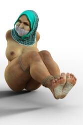 3d arabian bondage chubby daz3d gag gagged hijab mature_female muslim tagme tikka