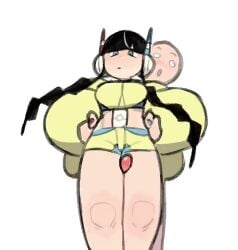 1boy 1girls animated elesa_(pokemon) opaluva pokemon ruka481 sound tagme thigh_sex video