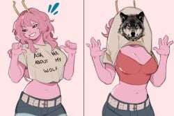mina ashido from my hero academia by kamii momoru