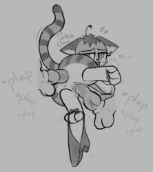 ahoge anal anal_penetration anatomically_correct anatomically_correct_genitalia anatomically_correct_penis animal_genitalia animal_penis anthro anus black_clothing black_panties black_underwear bodily_fluids canid canine canine_genitalia canine_penis clothed clothing clothing_around_one_leg curling_toes disembodied_penis double_penetration ear_tuft ears_down emanata feet felid feline female feral fox genitals hair head_tuft heart_symbol humanoid_genitalia humanoid_vulva male male/female mammal moan motion_lines narrowed_eyes nude nutmeg_(turbineclaw) panties panties_around_one_leg panties_down partially_clothed paws penetration penis pivoted_ears plap rear_view shatterstone solo sound_effects tuft underwear underwear_around_one_leg underwear_down unsheathed vaginal vaginal_penetration vulva