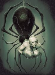 12_legs 2025 animal_humanoid arachnid arachnid_humanoid arthropod arthropod_humanoid bald bent_arm big_breasts black_body bloodborne bodily_fluids breast_grab breast_squeeze breasts cum cum_covered cum_on_body cum_on_breasts cum_on_chest cum_on_face cum_on_head cum_on_leg dark_body derekthegrundel digital_drawing_(artwork) digital_media_(artwork) eyelashes female fingernails fingers fromsoftware genital_fluids glistening glistening_bodily_fluids glistening_body glistening_breasts glistening_cum glistening_eyes glistening_genital_fluids half-closed_eyes hand_on_breast hand_on_own_breast hi_res humanoid iris jewelry light_body light_skin long_eyelashes looking_at_viewer messy mouth_closed mtf_crossgender multi_leg multi_limb nails narrowed_eyes necklace necklace_only nude nude_female nude_humanoid patches_(fromsoftware) pendant restricted_palette rule_63 smile smiling_at_viewer smirk smirking_at_viewer solo sony_corporation sony_interactive_entertainment spider_humanoid spider_web squeezing three-quarter_view upside-down vein veiny_body