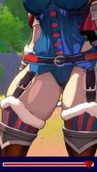 2girls 3d animated ass big_ass big_breasts bikini blue_bikini blue_leotard breasts crop_top cropped_jacket english_text fairy_tales female female_protagonist high_heels human leotard mass_creation midriff navel red_hood_(swords_and_slippers) short_shorts shorts snow_white_(swords_and_slippers) sound swords_and_slippers tagme thick_thighs thighhighs video video_games voice_acted wolf_ears wolf_girl wolf_tail