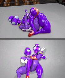 3d ass big_breasts big_butt breasts comic duo female fungi_fauna huge_breasts huge_butt humanoid mario_(series) mario_and_luigi_(series) nintendo princess_shroob source_filmmaker thick_thighs toxictigerex video_games wrestling