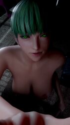 1boy 1girls 3d 9:16 animated big_breasts big_penis breasts darkstalkers female green_eyes green_hair handjob head_wings implied_finger_in_mouth implied_fingering lazyprocrastinator long_hair male morrigan_aensland no_sound nude nude_female penis source_request straight video wings