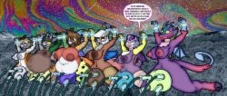 abstract_background absurd_res bad_end bimbofication breasts breasts_and_udders chimera cocomania cosmos_(idw) discord_(mlp) draconequus english_text fan_character female forced forced_milking friendship_is_magic group hasbro hi_res idw_publishing implied_permanent implied_transformation jacalope male mind_break mind_wipe mindfuck mindless mindscape my_little_pony my_little_pony_(idw) nipples nude pregnant pregnant_male princess_eris_(idw) rule_63 short_story speech_bubble story story_in_description teats text typo udder_milking udders