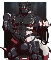 1boy 2020s 2024 4_fingers accessories animal_genitalia animal_penis anthro anthro_male anthro_only arm_straps armwear athletic athletic_body athletic_male balls balls_outline bdsm_gear bdsm_harness bdsm_outfit bdsm_suit beckoning beckoning_viewer beefy biceps big_balls big_claws big_horns big_penis big_tail black_armwear black_claws black_countershading black_eyebrows black_glans black_gloves black_hair black_harness black_horns black_legwear black_muzzle black_penis black_scales black_spikes black_straps blurred_background body_markings bondage buff cheek_tuft chest_markings choker claws closed_hand clothed clothing collarbone comission countershade_tail countershading digital_media_(artwork) dragon dragon_boy dragon_horns dragon_humanoid dragon_tail effectively_nude erect_penis erection eyes facewear facial_spikes fingers fit fit_male garuganto genitalia genitals glans glistening_belt glistening_choker glistening_claws glistening_clothing glistening_harness glistening_penis hair hands holding_object holding_strap horns humanoid inviting inviting_to_fuck inviting_viewer knees knot knotted_penis large_muscles large_tail legwear long_penis long_tail looking_at_viewer male male_focus male_only mostly_nude mostly_nude_anthro mostly_nude_male muscular muscular_anthro muscular_arms muscular_legs muscular_male muzzle mythological_creature mythological_scalie no_nipples non-mammal_balls open_eyes open_legs ountershade_torso pecs penis penis_focus presenting presenting_body presenting_penis raised_arm red_eyes red_sclera round_balls scaled_penis scales scalie scalie_humanoid scalie_male scalie_tail seductive seductive_look seductive_pose short_hair smooth_penis solo solo_male spikes standing straps tail tail_spikes tailwag tan_scales tan_snout tan_tail tridark two-tone_body two-tone_scales two-tone_tail watermark white_border