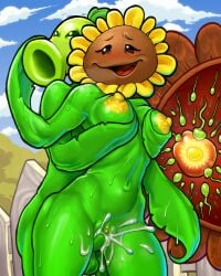 2d accurate_art_style balls ballsack cock dick flora_fauna green_body huge_balls leaf_hair mob_face peashooter_(pvz) penis plant_boy plant_hair plant_humanoid plants_vs_zombies skinny_male twink uncircumcised waneczka228 average_breasts medium_breasts plant_girl plantie small_breasts sunflower_(pvz) yellow_areola yellow_areolae yellow_nipples impregnation groping_from_behind groping_breasts blush cum cum_inside cum_in_pussy holding_breasts sperm_meets_ovum sperm_cell semen penetration penetration_from_behind male/female bodily_fluids curvy_body curvy_female curvy_figure ejaculation ejaculation_while_penetrated cumming cumming_while_penetrating hand_on_face unusual_cum unusual_ovum vaginal_penetration outdoors_sex