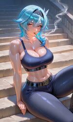 eula (genshin impact) from genshin impact by slombert